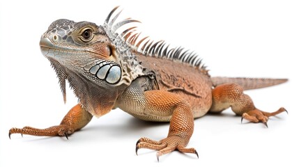 Obraz premium Close-up Portrait of a Red Iguana