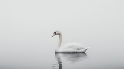 Swan beautiful, aesthetic minimalistic bold, wild photography