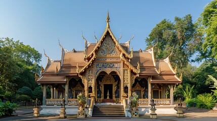 Fototapeta premium Thailand temple wallpaper
