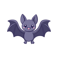 Obraz premium Cute Bat Halloween Vector Design Element, Halloween Bat Vector Clipart Design.