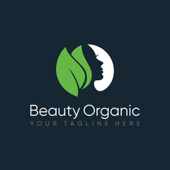 Obraz premium Logo beauty cosmetic for cosmetic products, beauty salon, spa, beauty center, hair salons, etc.