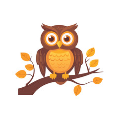 Obraz premium Cute Owl SVG, Halloween Owl Clipart, Halloween Vector Design. 