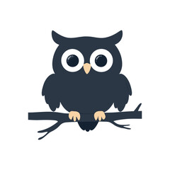 Obraz premium Cute Owl SVG, Halloween Owl Clipart, Halloween Vector Design. 