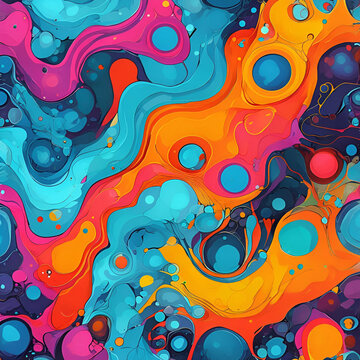 seamless pattern with circles, abstract background, art