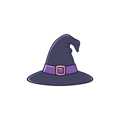 Halloween Witch Hat Vector Clipart