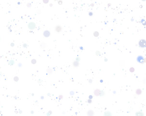 Christmas bokeh. Light silver glitter confetti background. White holiday texture.