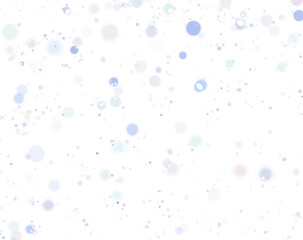 Christmas bokeh. Light silver glitter confetti background. White holiday texture.