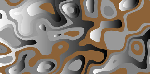 Abstract smooth multi color papercut background vector with waves. Beautiful abstract background, multicolored stains, cut paper.