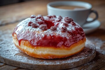 donut horror scary with icing for halloween. ai generated