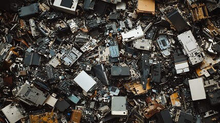 Close-up view of a computer circuit board showcasing intricate details of a chip and electronic components