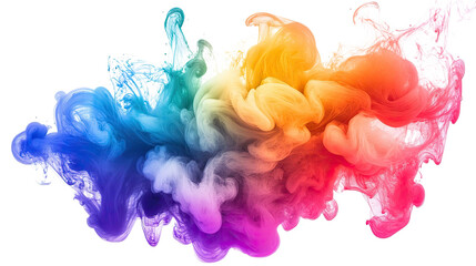 Colorful abstract watercolor splashes and paint textures