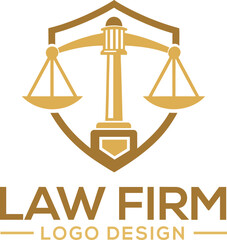 Law Firm logo design. Attorney , Law Lawyer , court, judicial and justice logo design.