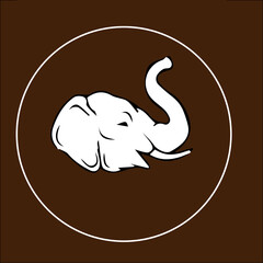 silhouette of an elephant