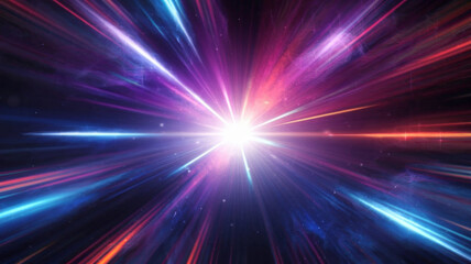 Fototapeta premium Vivid colorful background with starburst. Abstract radial lines fading into background.