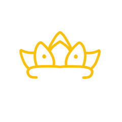 gold tiara icon