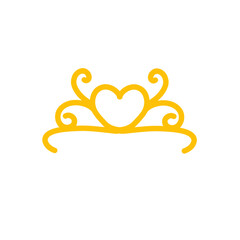 gold tiara icon