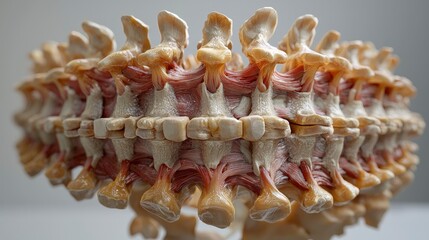 Human Spinal Column Close-up