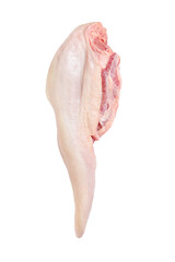 Fototapeta premium Beef tongue, fresh meat, beef, raw meat on white background, isolated