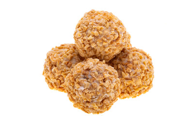 nut truffles isolated