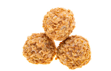 nut truffles isolated