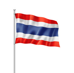 Thai flag isolated on white © daboost