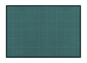 Green cutting mat isolated on transparent background