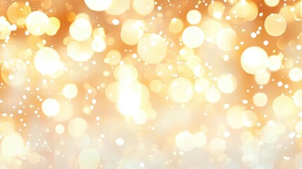 Golden Bokeh Lights Background Texture