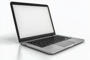 Fototapeta premium Laptop Mockup on Isolated white background created with Generative AI
