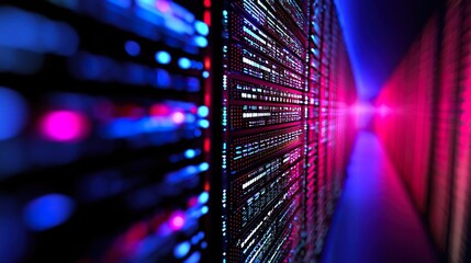 A close-up of an open data storage system, with rows and columns filled with colorful digital tools, representing the vast collection of wisdom that can be shaped by AI technology