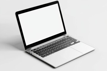 Fototapeta premium Laptop Mockup on Isolated white background created with Generative AI
