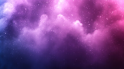 Obraz premium A mesmerizing cosmic background featuring ethereal clouds of purple and pink hues interspersed with sparkling stars.