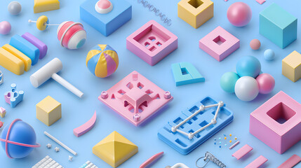 Iteration icon Product Design 3D cartoon