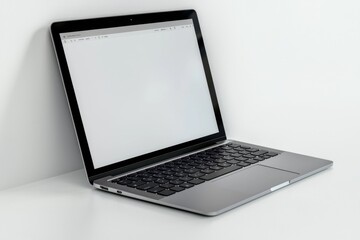 Fototapeta premium Laptop Mockup on Isolated white background created with Generative AI