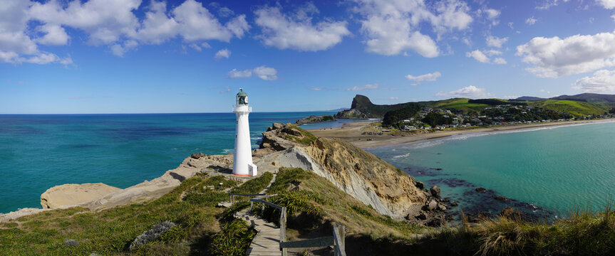 Castlepoint Lighthouse, Castlepoint, Wellington Region, New Zealand