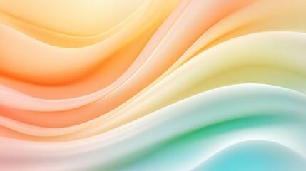 Obraz premium Abstract Colorful Wavy Background with Gradient and Smooth Lines