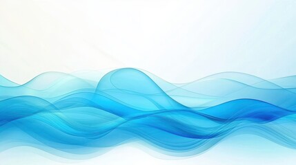 Fototapeta premium Abstract Blue Wave Background
