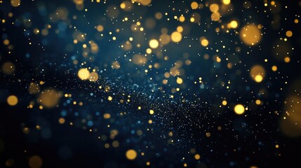 Gold Dots on Black Background