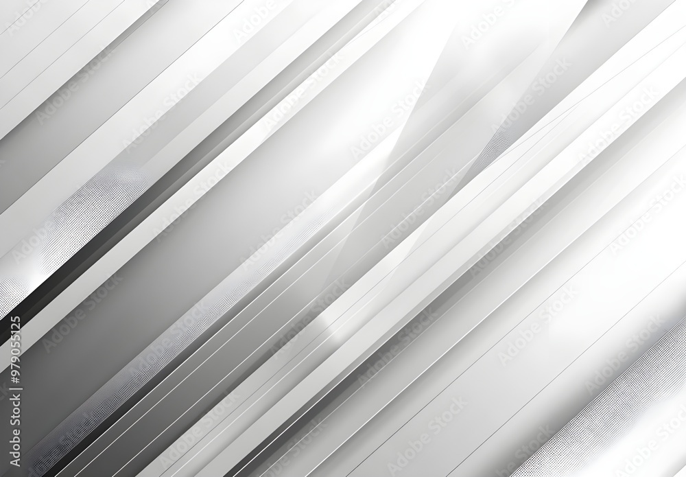Poster abstract metallic background with some smooth lines in it (3d render) - generated ai