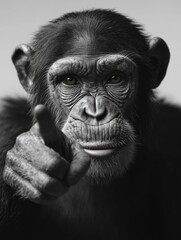 Chimpanzee Giving Thumbs Up