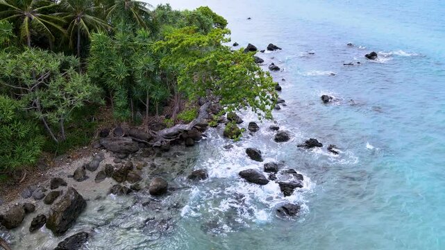 Rocky Coastal Shoreline with Stunning Seaside Views