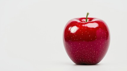 Red Apple Fruit Isolated White Background