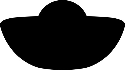 Chinese Gold Ingot silhouette vector.
Gold Ingot yuanbao silhouette svg.