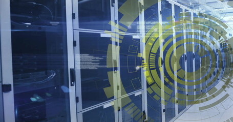 Image of scope with data processing over computer servers