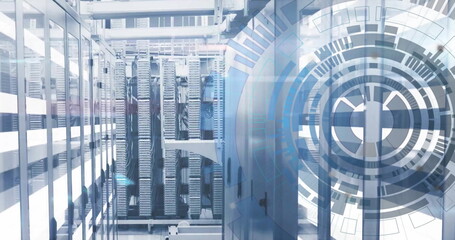 Image of scope with data processing over computer servers