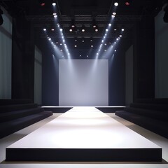 Obraz premium Elegant Fashion Runway Podium Stage Image - Perfect for Event Designers and Marketers