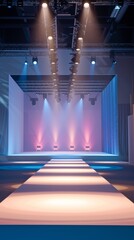 Elegant Fashion Runway Podium Stage Image - Perfect for Event Designers and Marketers