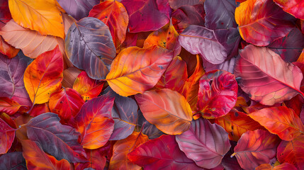 colorful autumn leaves background