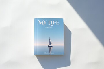 Minimalist memoir book cover