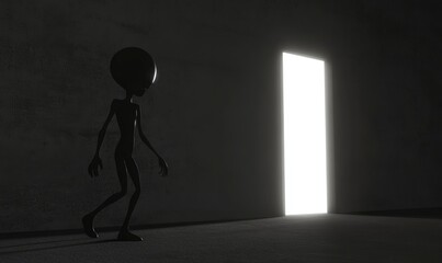 Extraterrestrial explorer from an alternate world. Conceptual shot.