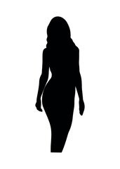 figure woman black shadow outline